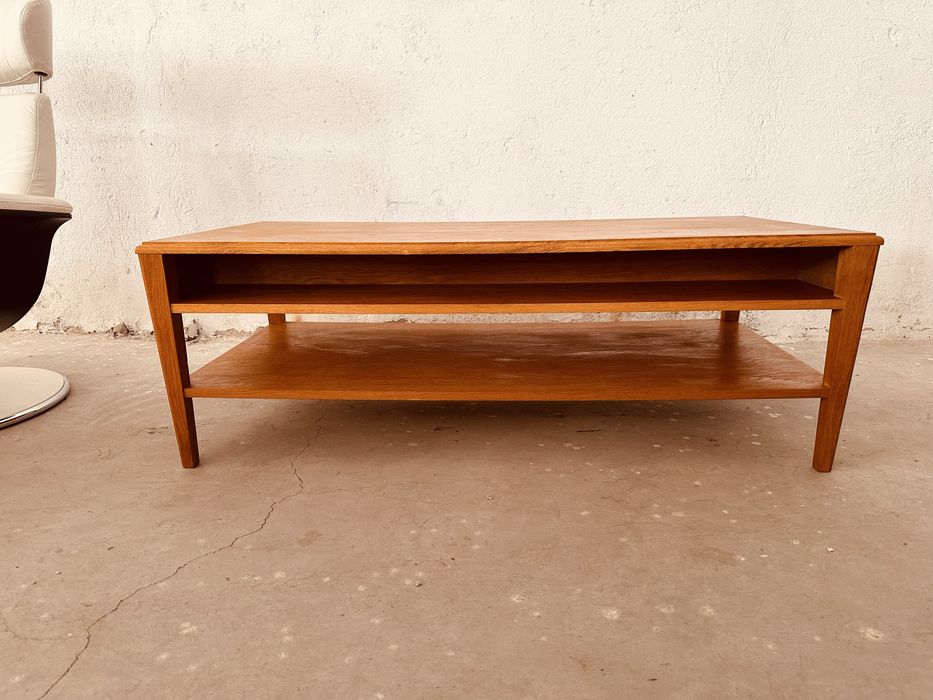 Винтидж шведска холна маса от тиков фурнир с чекмедже – Scandinavian Design
