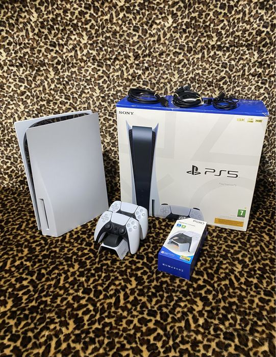 PlayStation 5 Дисковод + 2 DualSense + Док-станция + Игры
