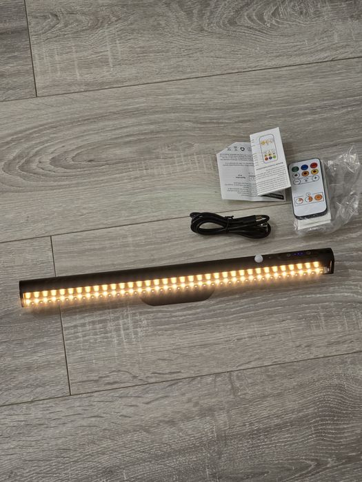 Bară luminoasă LED BRAVZURG cu senzor mișcare, baterie, telecomandă, magnet