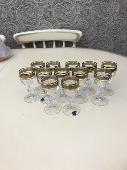 Рюмки богемский хрусталь