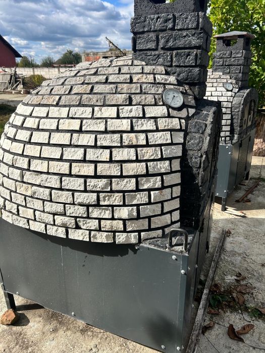 Cuptor de gradina pe lemne - Caramida, vatra, cos si ceas | Turcia