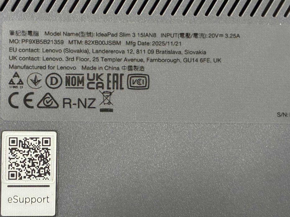 Лаптоп Lenovo Idea Pad Slim 3