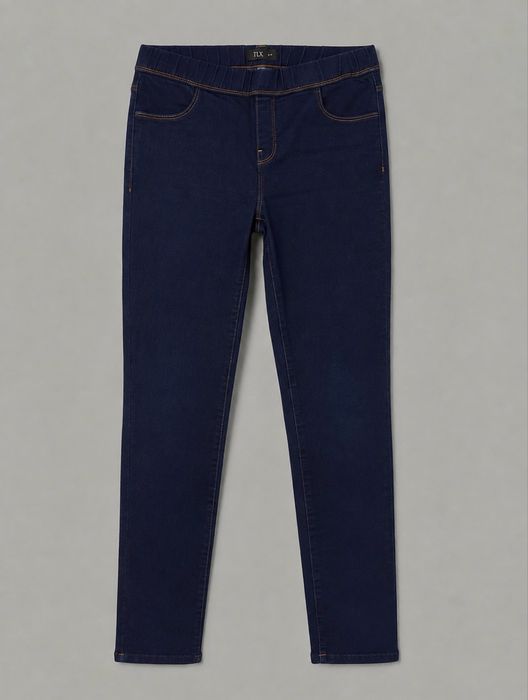 Pantaloni elastici tip blugi denim slim fit jeggings treggings