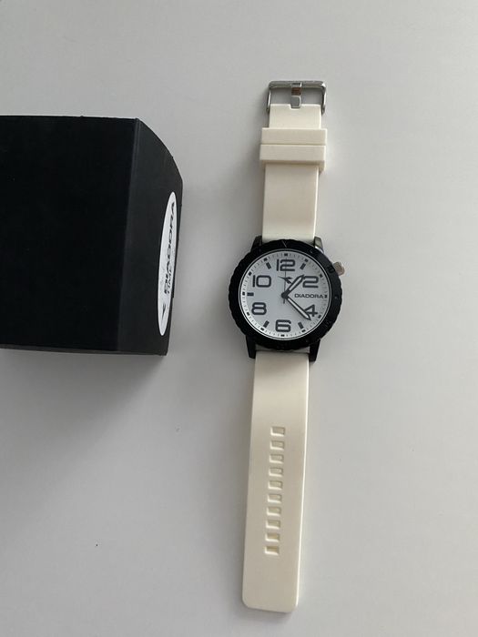 Ceas nou Diadora curea alba silicon