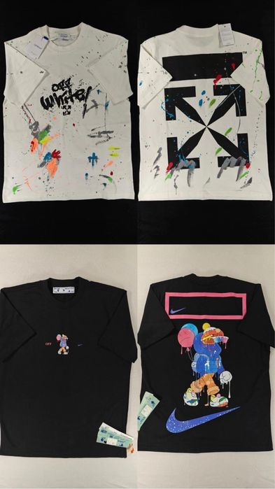 Tricouri Off White, Dior, Chrome Heart noi