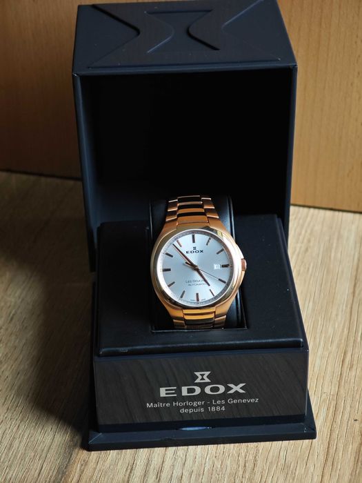 БАРТЕР EDOX Les Bemonts Ultra Slim Automatic Rose Gold