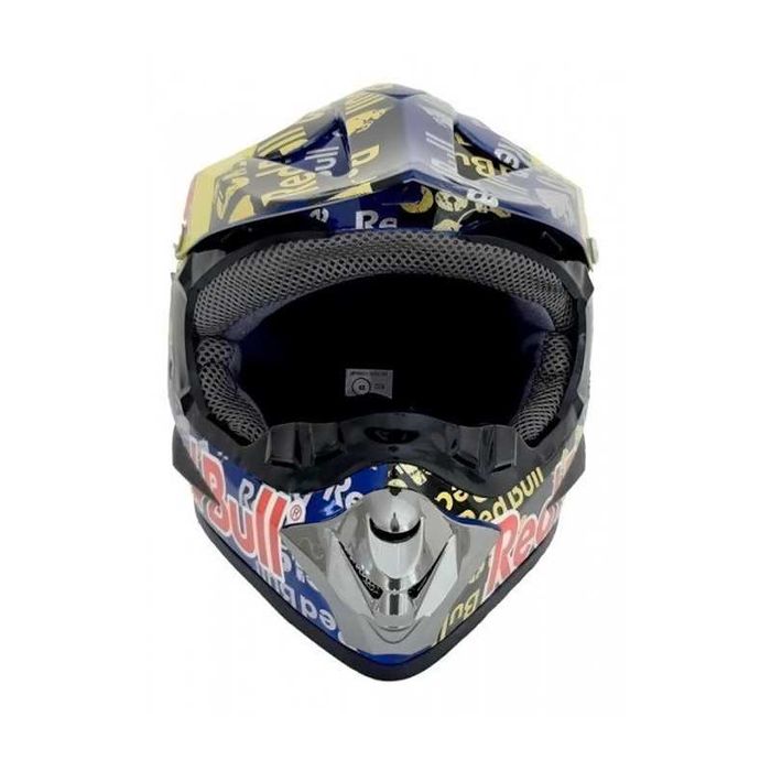 Кросова каска RED BULL, Full Face, DOT, Размер: S/M - Вело, Мото, ATB
