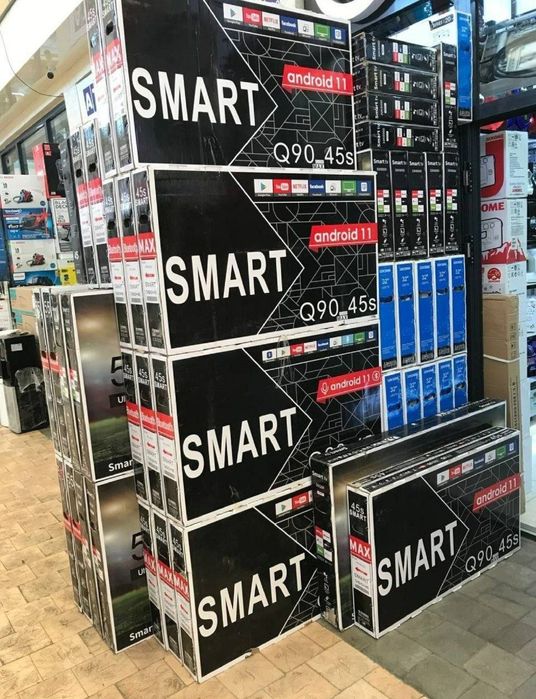 Телевизор SAMSUNG™ QRiSTAL AndroiD14 +GOLOS Smart FULL 45~32~40~55~65