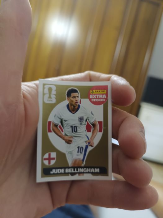 Jude bellingham cartonaș world cup 2026 extra stiker GOLD