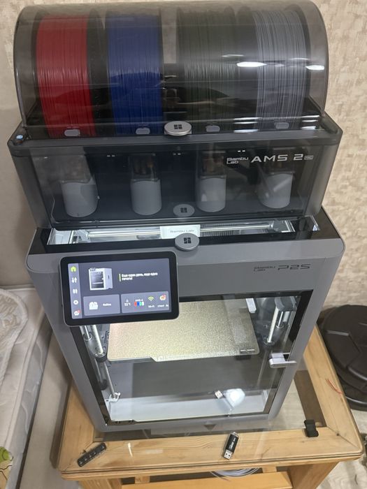 3д принтер Bambu Lab P2S CN + AMS 2 Pro, новый