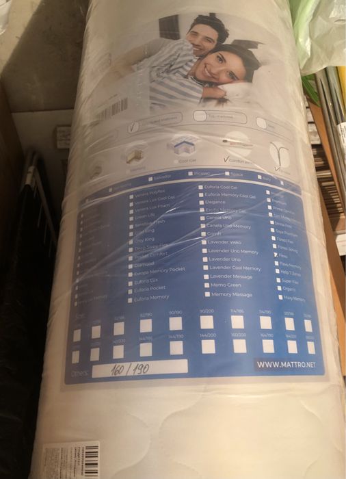 Нов Двулицев матрак Mattro 190/160/19см + 2 възгл подарък