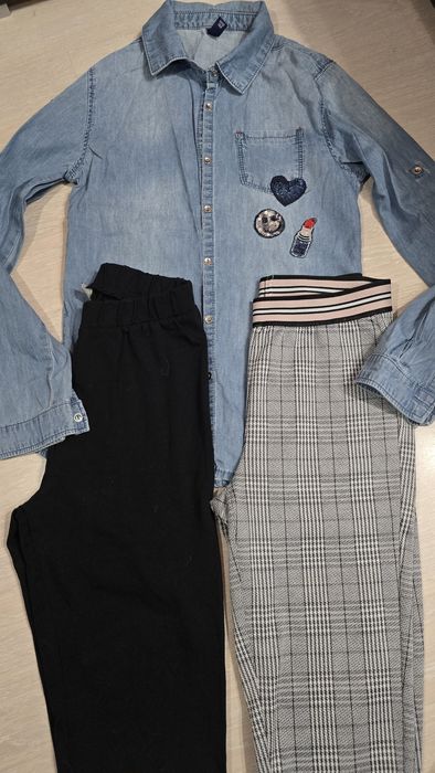 Лот клинчета+ризка за момиче 152см