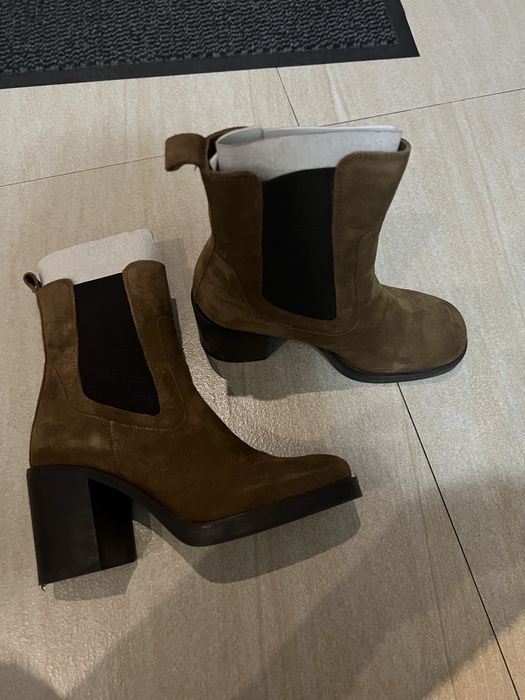 Ботинки 39 zara натуральная кожа