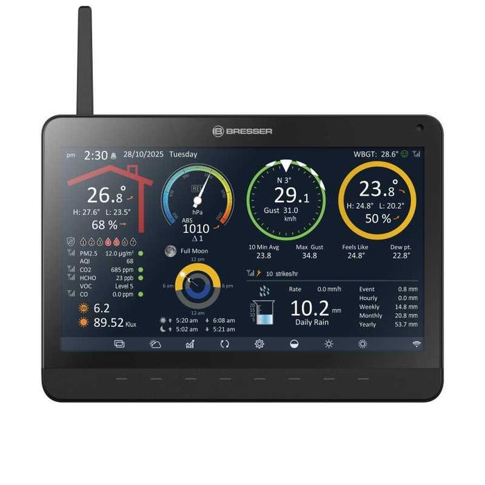 Метеорологична станция BRESSER MeteoChamp 9-in-1 HD Wi-Fi с 10" екран