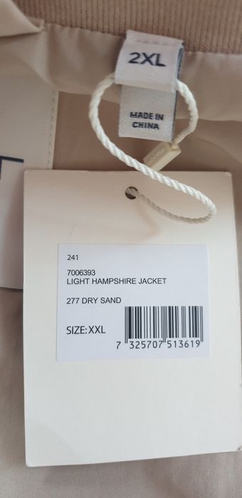 Gant Light Hampshire Jacket / 2XL НОВО ОРИГИНАЛ! Мъжко преходно Яке