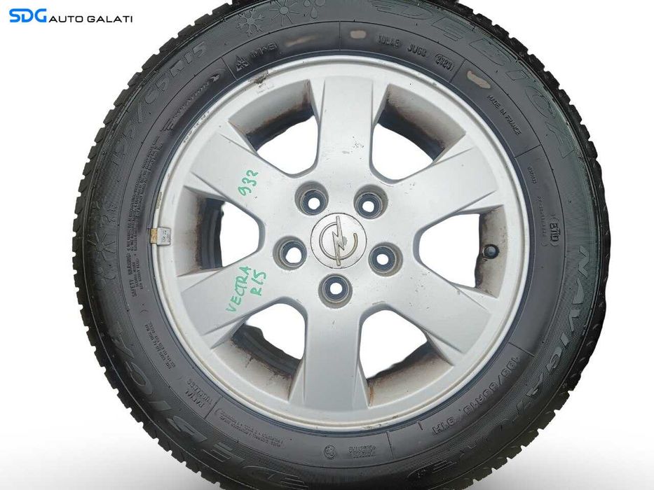 Set 4 Jante Janta Roata Roti Aluminiu 195 65 15 R15 M+S Opel Corsa D 5-prezoane 2006 - 2014 (6JX15 ET49) [JNT0024]