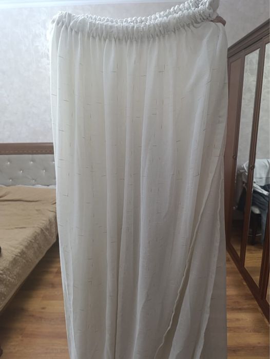 Тюль ткань лен