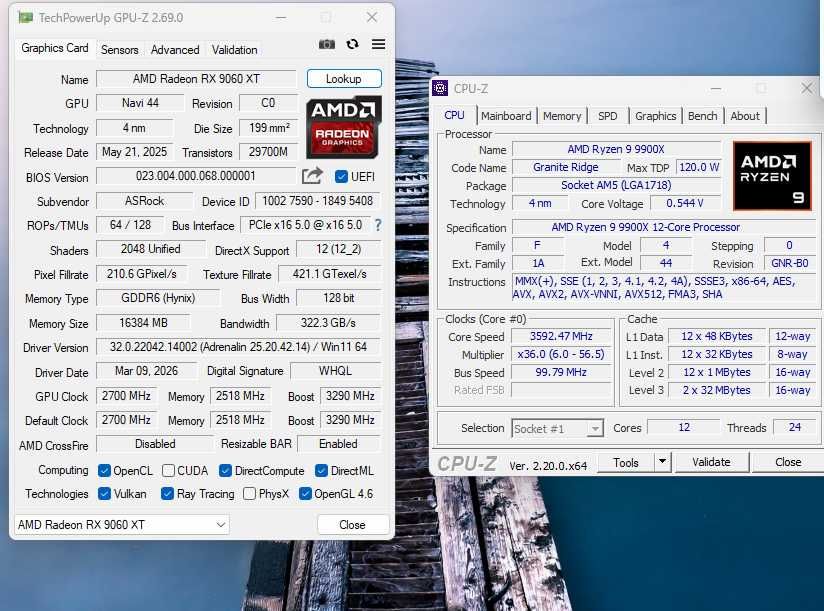 Мощен Геймърски Компютър (PC) - Ryzen 9 9900X, RX 9060 XT, 64GB DDR5, 5TB Storage