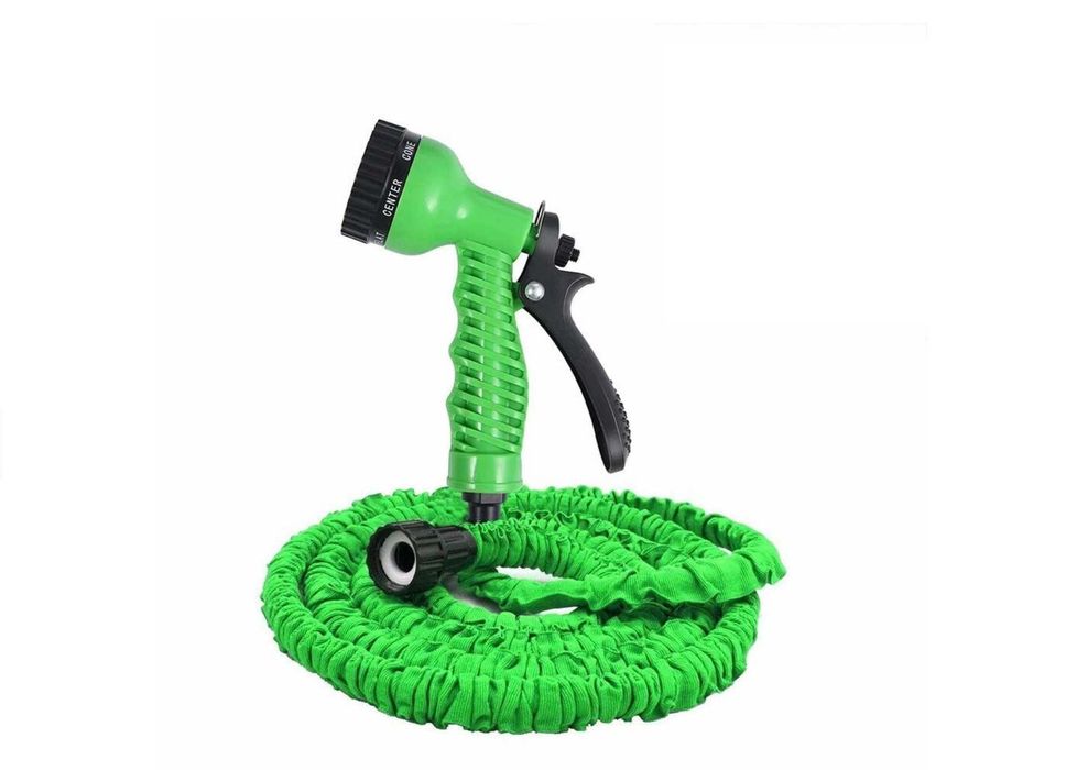 Furtun Extensibil pentru Gradina 30 m + Pistol din plastic cu 7 jeturi