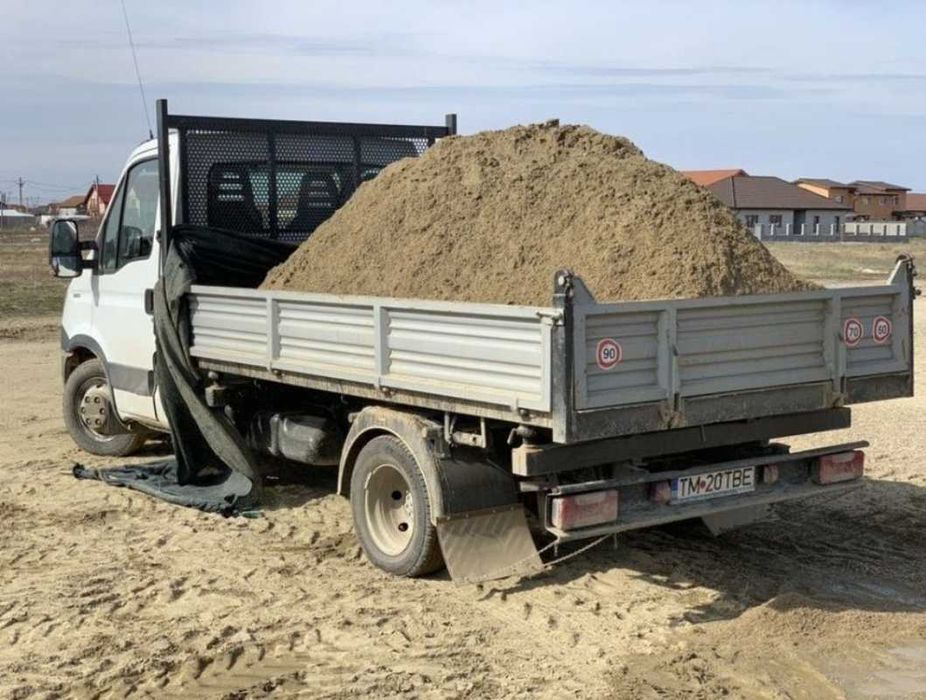 Transport agregate de balastiera nisip balast piatra,