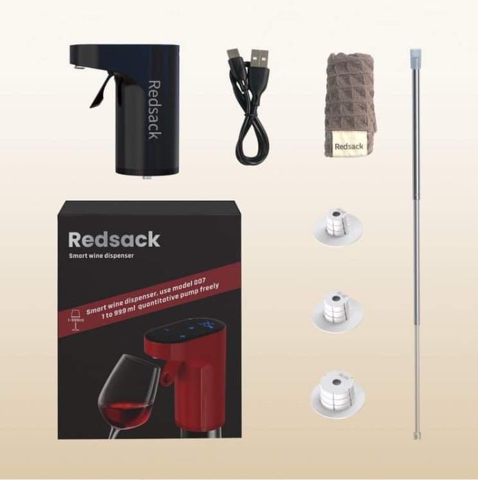 Redsack Електрически декантер/помпа за вино, уиски и ликьор