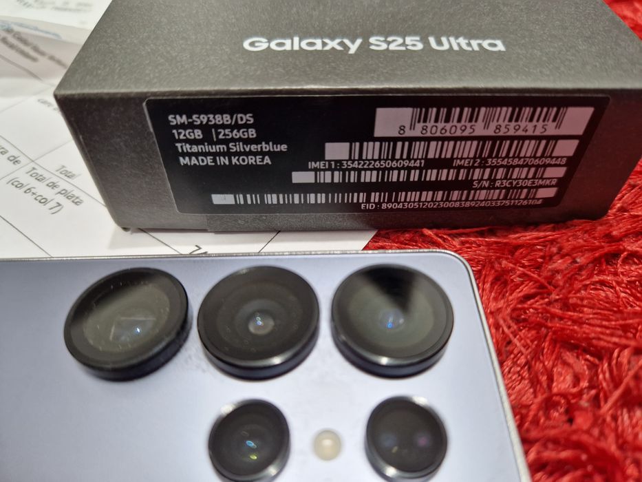 -Samsung S25 Ultra, ca Nou, 256Gb, 12Ram, Blue, ireprosabil, bat-98%,f