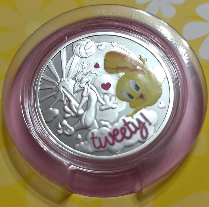 Монета: 1 Dollar - Elizabeth II - Tweety ½ Oz Сребро