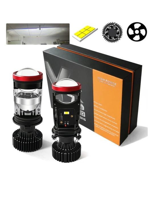 Мини линзы Н4, любое авто с цоколем Н4 свет бомба