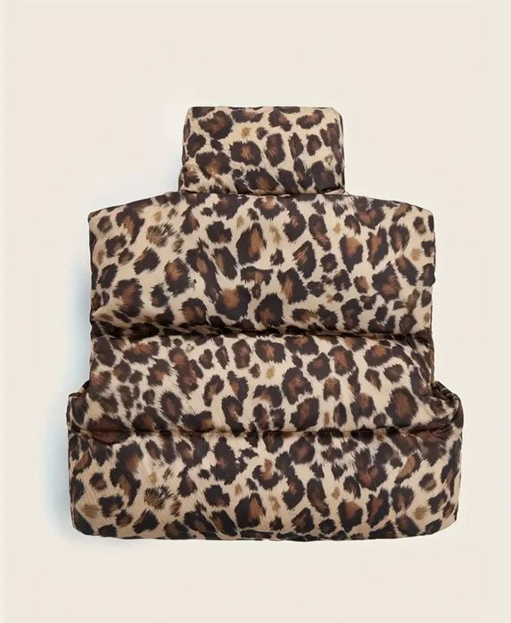 Дамска грейка в леопардов десен