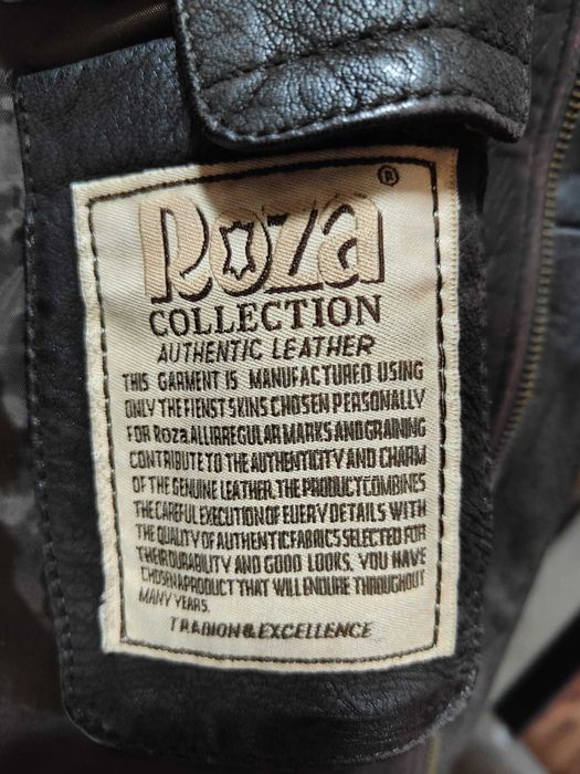 Vand geaca din piele cu guler de blana