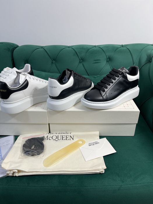 Adidasi Alexander McQueen piele naturala 100% Full Box colectie noua