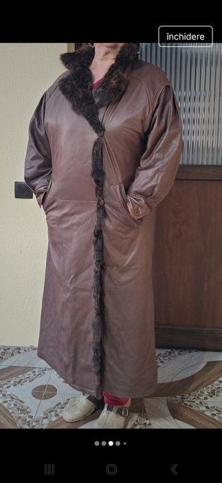 Palton piele dama