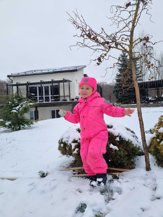 Гащеризон Molo за момиче 92 +6 см, поларен комбинезон, шапка