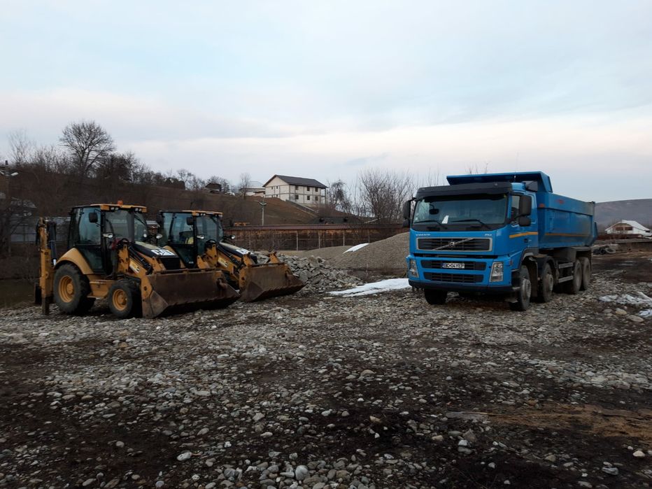 Inchiriez buldoexcavatoare si autobasculantă