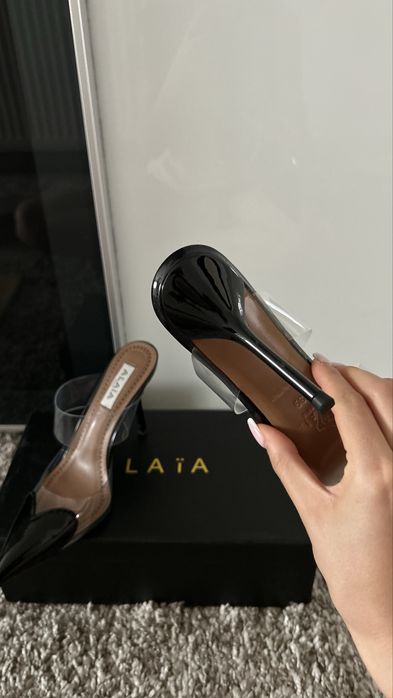 Pantofi Alaia Coeur piele naturala pe stoc