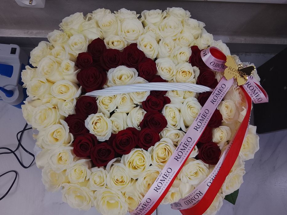 Цветы букет 101 роза