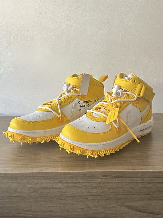 Nike AirForce 1 x Off-White Yellow 44,5 Noi