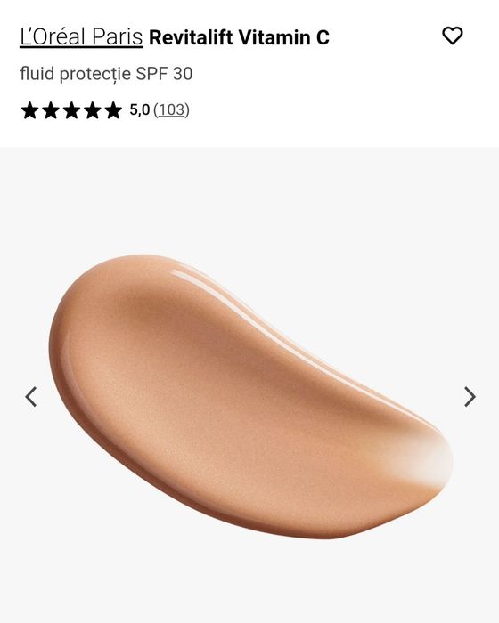 Revitalift Vitamin C L'Oreal
fluid protecție SPF 30