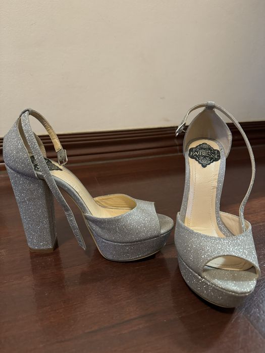 Sandale cu platforma 12 cm