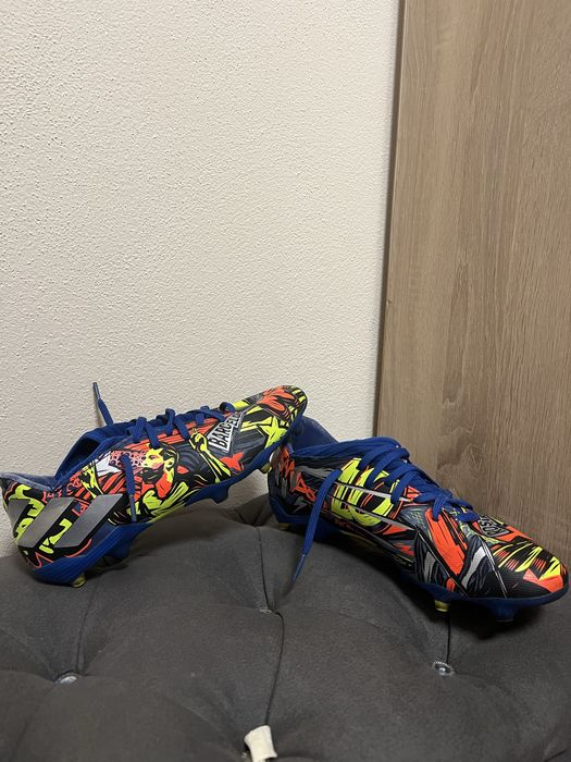 Ghete fotbal Adidas Nemeziz Messi 19.3 FG- editie Barcelona marimea 40