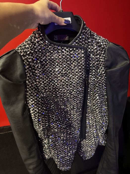 29 DESIRES Яке с кожена ръкави