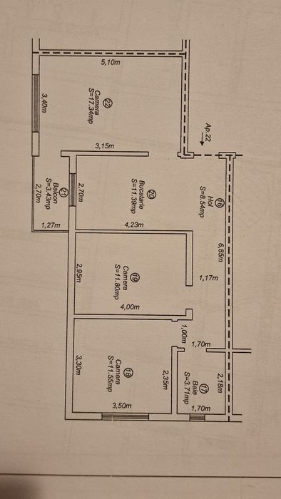 Apartment 3 camere Girocului - Plavat II