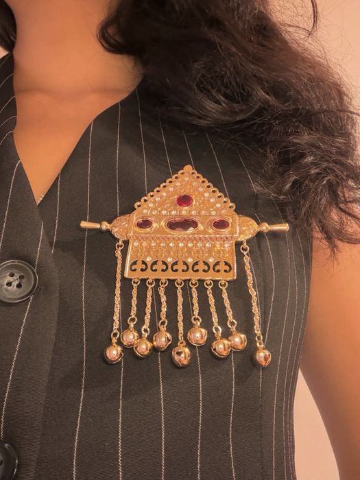 Брошь в казахском стиле