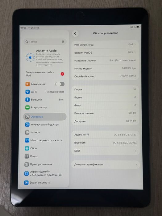 IPad 9 поколение