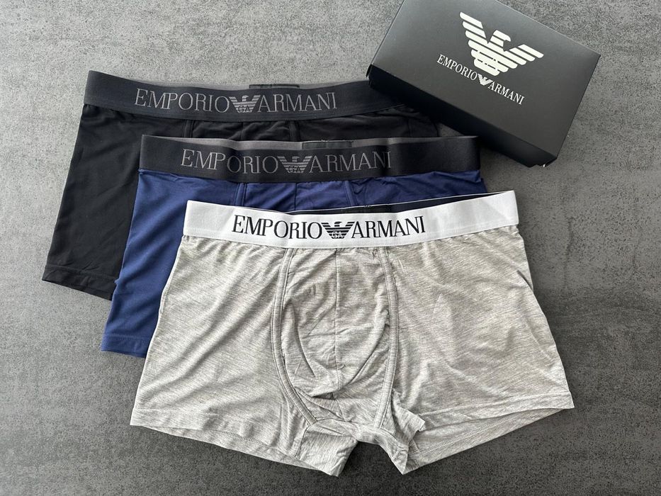 Три броя мъжки боксерки  Emporio Armani