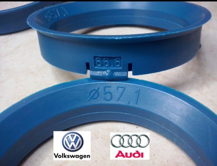 Inele de centrare din Aluminiu 66.6 x 57.1 Jante VW Audi Mercedes BMW
