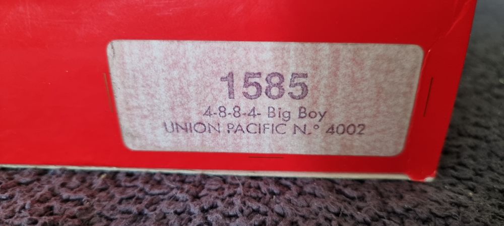 Парен лок. Rivarossi Union Pacific No.4002 Big Boy 4-8-8-4 H0 1:87