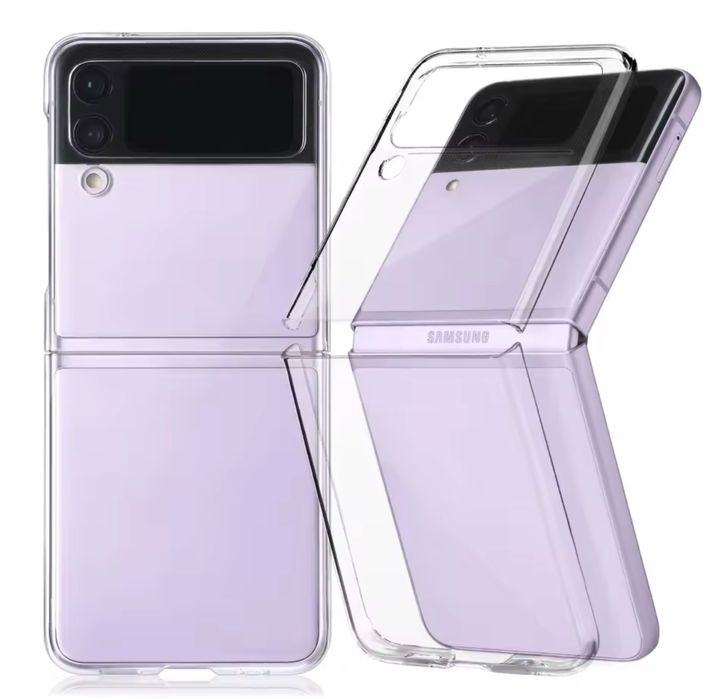 Samsung Z FLIP FOLD 3 4 5 6 7 FE Husa Transparenta Plastic Fata Spate
