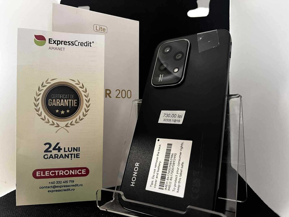 Honor 200 Lite 5G 8/256Gb (AG16 Moldova b32335) Garantie 2 ani!