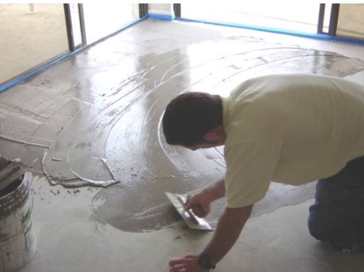 Наливной пол, ламинат, линолеум